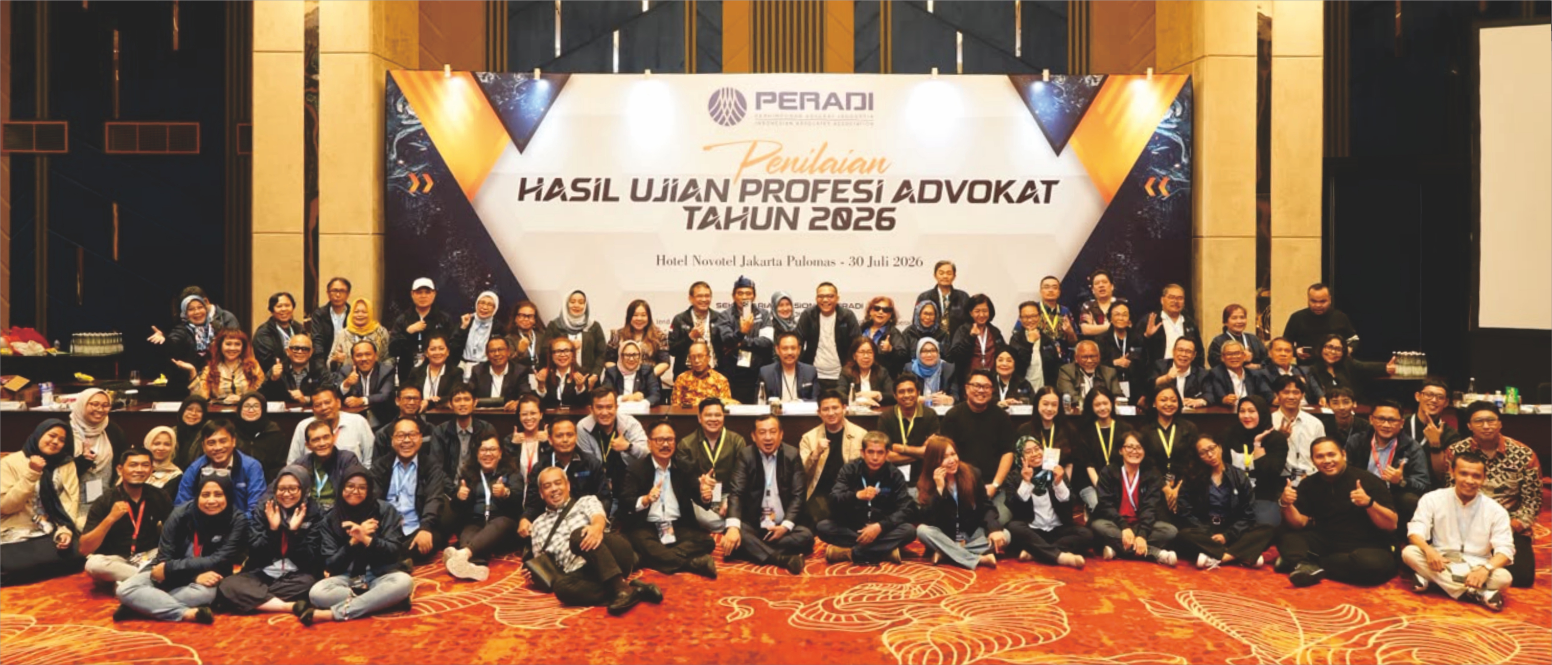 Penilaian Hasil Ujian Profesi Advokat (UPA) PERADI 2026 di Hotel Novotel - Jakarta, 31 Juli 2026